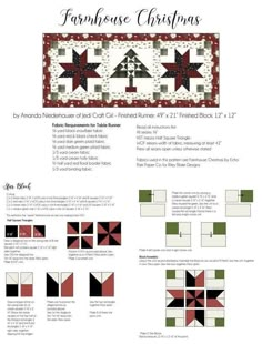 the farm house christmas quilt pattern