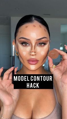 Christen Dominique | Makeup Surgery is so fun for me💉👽 Which one will you try? MAKEUP Cream Contour @milanicosmetics Duo contour brush @nudestix Lip liner… | Instagram Highlight And Contour Oval Face, Makeup Contouring And Highlighting, Contour Tips How To Apply, Makeup Application For Beginners, Georgina Rodriguez Makeup Tutorial, Contour Oval Face Step By Step, Contour Lips Bigger, Easy Glam Makeup Tutorial, How To Contour Jowls