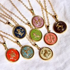 Vintage Zodiac Necklace Taurus Sun, Vintage Zodiac, Zodiac Pendant Necklace, Zodiac Necklace, Zodiac Pendant, Zodiac Jewelry, Zodiac Necklaces, Lovely Necklace, Gems Jewelry