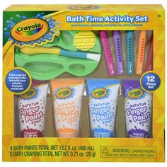 crayon bath time activity set