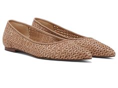 Sam Edelman Wanda - Women's Shoes : Warm Tan : Style your all outfits with the trendy Sam Edelman Wanda flats. Leather upper. Synthetic lining and insole. Slip on closure. Pointed toe. Synthetic outsole. Imported. Measurements: Weight: 6 oz Product measurements were taken using size 9, width M. Please note that measurements may vary by size. Weight of footwear is based on a single item, not a pair. Slip-on Flats With Woven Sole, Summer Slip-on Closed Toe Ballet Flats, Slip-on Flats With Textured Sole And Pointed Toe, Spring Brown Slip-on Ballet Flats, Casual Almond Toe Flats For Spring, Slip-on Flats With Textured Footbed, Summer Flats With Textured Sole And Low Heel, Spring Flats With Textured Sole And Pointed Toe, Brown Slip-on Ballet Flats For Spring