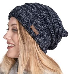 13 Essentials You Need to Pack for a Ski Trip - The Globetrotting Teacher Knitted Hats For Women, Slouch Hats, Oversized Beanie, Lazy Day Hairstyles, Beanie Fits, Chunky Hat, Cable Knit Hat, Beanie Hats For Women, Slouch Beanie