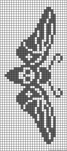 a cross stitch pattern that looks like it has been made in the shape of a flower