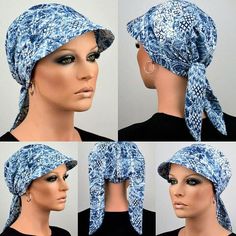 Scrub Hat Patterns, Scrub Caps Pattern, Head Scarf Tying, Ladies Head Scarf, Mode Turban