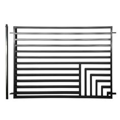 an image of a metal gate on a white background