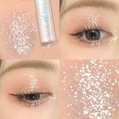 HISYI Liquid Eyeshadow Pearlescent Glitter Fine Lift Lying Silkworm Glitter Monochrome Eyeshadow Liquid Highlight 3ml Features: If you have any questions. Please contact us in time, we will serve you 24 hours a day. Good adhesion, blends with the skin, not easy to agglomerate, and keeps the makeup long lasting. Easy to apply, even beginners can use it. This easy-to-use and effortless eyeshadow is suitable for absolutely. package make it a ideal gift to bring your sister,mom,and daughter such sur White Sparkle Eyeshadow, Liquid Glitter Eye Makeup, Korean Liquid Glitter, Monochrome Eyeshadow, Makeup Without Powder, Glitter Liquid Eyeliner, Eye Shadow Pallet, Eyeshadow Liquid, Liquid Glitter Eyeshadow Korean