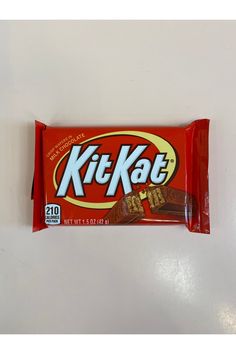 a bar of kitkat is sitting on a table