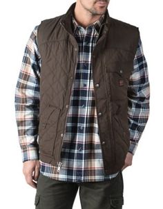 Walls Men's Ruidosa Vintage Quilted Work Vest, YE292 Mens Outdoor Vest, Outdoor Vest, Big Clothes, Work Jackets, Diamond Quilt, Mens Vest, Vintage Quilts, Hand Warmers, Cold Weather