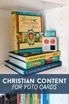 Christian Yoto Cards - 30+ Links for Good Christian Content For MYO Yoto Card Storage, Christian Kids Books, Christian Library, Church Library, Classical Homeschool, Audio Books For Kids, School Preparation