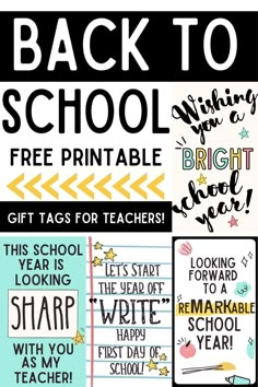 back to school gift tag template ideas Teacher Tags Back To School, Welcome Back To School Tags Printable, Have A Great School Year Free Printable, Lets Start The Year Off Just Write Free Printable, Back To School Teacher Gifts 1st Day Free Printables, Back To School Labels Printables Free, Back To School Notes For Teachers, First Day Of School Note To Teacher, Welcome Back Free Printable