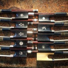 a collection of different types of golf clubs