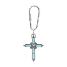 Show your spirituality with this beautiful simulated crystal key chain. Show your spirituality with this beautiful simulated crystal key chain. Dimensions: 1.6 in. x 4.2 in. Metal: alloy Plating: silver tone Finish: polished Not appropriate for children 14 years old and younger. Size: One Size. Color: Blue. Gender: female. Age Group: adult. Material: plastic. Symbols Of Faith, Stone Cross, Blue Gender, Key Chain, Gender Female, Cross Necklace, Silver Tone, Age Group, Spirituality