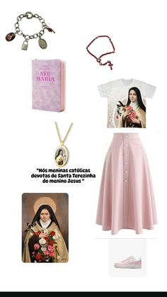 Catholic Outfit Aesthetic, Catholic Women Fashion, Catholic Girl Aesthetic Outfit, Catholic Outfits, Catholic Coquette Aesthetic, Catholic Clothing