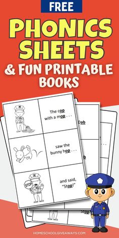 the free phonics sheets and fun printable books