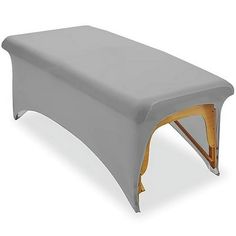 an image of a gray bench cover