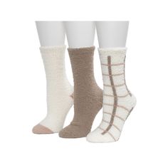 Stay warm with these Women's Cuddl Duds 3 Pack Cozy Check/Tweed Crew Socks.Stay warm with these Women's Cuddl Duds 3 Pack Cozy Check/Tweed Crew Socks. How do you accessorize? Check out our ACCESSORIES GUIDE for essential tips to elevate your style with must-have accessories.FEATURES Fuzzy feel Includes: 3 pairs of socksFABRIC & CARE Polyester, spandex Machine wash Imported Size: One Size. Color: Marshmallow. Gender: female. Age Group: adult. Accessories Guide, Cuddl Duds, Socks And Hosiery, Crew Socks, Hosiery, Stay Warm, Polyester Spandex, Fabric Care, Gender Female