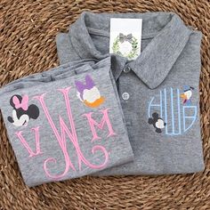 Machine Embroidery Fonts, Monogram Outfit, Monogram Embroidery, Embroidery Blanks