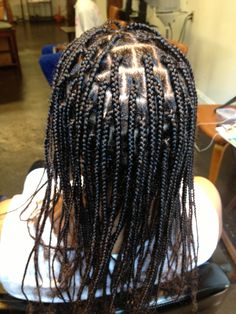 Single Plaits Braids Black Natural Hair, Mini Braids On Relaxed Hair, Single Plaits Natural Hair, Plats Braids Natural Hair, Jayda Braids, Natural Box Braids, Corn Roll Hair Styles, Plats Hairstyles