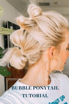 Bubble Ponytail Tutorial, Hair Clip Unique, Jasmine Hair, Ponytail Tutorial, Bubble Ponytail, Work Hairstyles, Unique Gifts For Women, Hair Dos, Messy Hairstyles