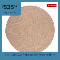 the coup for colonial mills american tweed braided placemats is $ 55 99