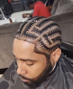 Quick Boy Braid Hairstyles, Braided Letters In Hair, West Coast Braids Men, Black Boys Braided Hairstyles, Cross Over Braids Men, Men’s Stitch Braids With Design, Snake Braids Men, Men’s Braiding Styles, Men’s Hairstyles For Long Hair