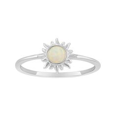 Give your jewelry box a celestial refresh with this opal-embellished sterling silver PRIMROSE sun ring. Click on this JEWELRY & WATCHES GUIDE to learn about fit, styles, materials and more! Give your jewelry box a celestial refresh with this opal-embellished sterling silver PRIMROSE sun ring. Click on this JEWELRY & WATCHES GUIDE to learn about fit, styles, materials and more! FEATURES Band width: 9.5 mm Shank style: straight Band fit: comfort fit Nickel free Metal: sterling silver Plating: rhod Sun Ring, Womens Jewelry Rings, Rings Statement, Statement Rings, Jewelry Box, Jewelry Rings, Opal, Comfort Fit, Plating