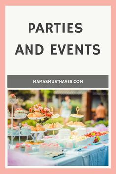 Parties and events