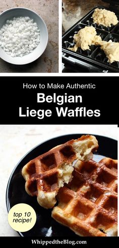 how to make authentic belgium lege waffles with step by step instructions and pictures