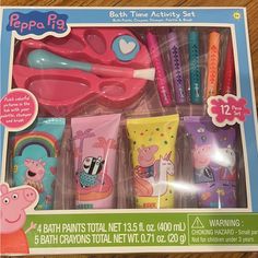 Brand New Sealed Box Includes 4 Paints And 5 Crayons Adorable Gift For The Holidays! Smoke Free Home Peppa Pig Bedding, Peppa Pig Bag, Peppa Pig Toys Set, Pennywise The Clown, Baby Hooded Bath Towel, Baby Bath Towel, Baby Bath Tub, Unicorn Doll, Rainbow Bath Bomb