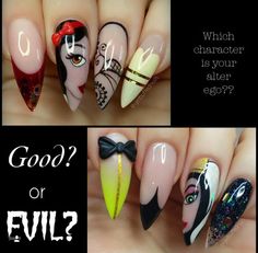 Snow White Characters, White Character, Snow White Evil Queen, Yellow Gradient, The Evil Queen, Queen Nails