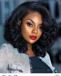 Long Bob Haircuts Side Part, Wig Companies, Curly Bob Wigs, Super Model, Hair Life, Red Lipstick, Lace Frontal Wig, Frontal Wigs