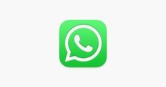 the whatsapp icon is shown in green with white letters and an image of a phone