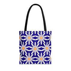 This practical, high-quality Tote Bag is available in three sizes. All-over print provides comfort with style at the beach or out in town. Made from reliable materials, lasting for seasons. .: 100% Polyester.: Boxed corners.: Black cotton handles.: Black lining.: NB! Size tolerance 0.75" (1.9 cm)) Small Medium Large Height, in 12.99 16.02 17.99 Length, in 12.99 16.02 17.99 Width, in 0.31 0.31 0.31 Handle height, in 11.81 11.81 11.81 Handle width, in 1.00 1.00 1.00 Modern Blue Pouch Shoulder Bag, Modern Blue Handheld Shoulder Bag, Modern Handheld Blue Shoulder Bag, Blue Square Bag With Removable Pouch, Blue Pouch Bag For On-the-go, Blue Shoulder Bag For Shopping, Trendy Blue Tote Bag, Trendy Blue Gift Shoulder Bag, Trendy Blue Shoulder Bag For Gift