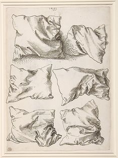 four drawings of different shapes and sizes