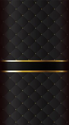 a black and gold background with some dots on the bottom, and a stripe in the middle