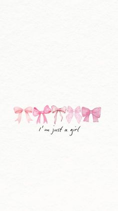 four pink bows with the words i don't want a girl