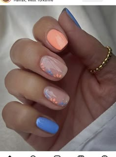 Down South Nails, 2024 Beach Nails, South Nails, Spring Nails 2024 Trends, Summer Nail Art 2024, Nails 23, Summer Acrylic, Summer Gel Nails, Nagellack Trends