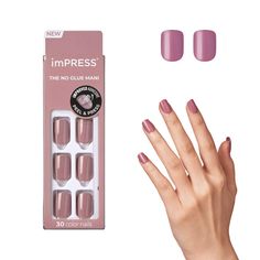 PRICES MAY VARY. Why Polish When You Can imPRESS: Say goodbye to nail polish with NEW imPRESS Color Press-On Manicure; A polish-free mani in minutes; PureFit Technology makes them super slim & super comfortable; Available in 24 of the most irresistable shades Solid Color Press-On Nails: With imPRESS comfort fit and Super Hold Adhesive, you'll easily achieve a salon looking gel nail polish manicure at home, in minutes; These fake nails come ready to wear, with no glue or nail polish required and Impress Nails Press On, 30 Nails, Impress Nails, Kiss Nails, Diy Nail Polish, Manicure Diy, Manicure Kit, Manicure At Home, Diy Manicure