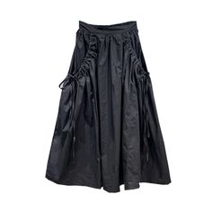 Olivia Mark - Casual Black Irregular Hem Midi Skirt with Flared Hem - Elegant Midi Skirt Elegant Midi Skirt, Black Skirt Outfits, Rock Outfit, Irregular Hem, High Waisted Flares, Black Midi Skirt, Fall Skirts, Mode Inspo, Casual Black