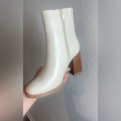 Heel Height: 3.25 Inches Color Ivory **New In Box From My Online Boutique** Ivory Boots, Color Ivory, Online Boutique, Bootie Boots, Heel Height, Ankle Boots, Women Shoes, Boutique, Cream