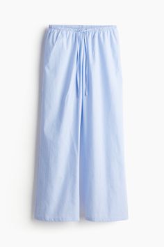 Loose-fit pajama pants in woven cotton fabric. Low waist  waistband with narrow drawstring and covered elastic  and straight  gently flared legs. Blue Pajamas, Striped Pajama Pants, Cotton Pajama Pants, Pj Bottoms, Baby Outerwear, Festival Style, Pyjama Bottoms, Blouse Pants, Maternity Swimwear