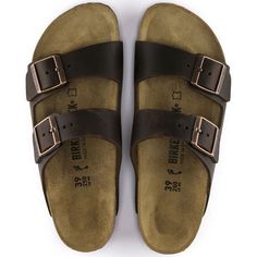 Arizona Oiled Leather Classic Brown Slip-on Footbed Sandals, Classic Leather Slides With Buckle Closure, Classic Open Toe Sandals, Classic Leather Slip-on Footbed Sandals, Classic Leather Sandals With Buckle Closure, Classic Leather Slides, Vintage Sandals With Cushioned Footbed, Vintage Sandals With Cushioned Footbed And Round Toe, Classic Double Strap Slides With Cushioned Footbed