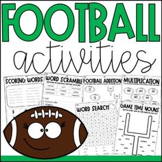 This NO PREP football themed math and ELA packet is perfect for a fun football themed day in your classroom, or a super bowl party! This packet is full of engaging math, reading, writing, and graphing activities that your students will enjoy! This resources also includes a Football banner for decora... Super Bowl Math Activities, Football Party Activities, Football Math Activities, Super Bowl Activities, Pineapple Classroom, Football Activities, Football Activity, Football Banner, Bowl Ideas