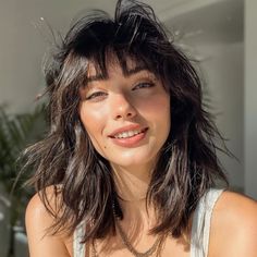 Wispy Baby Bangs, Long Hair Baby Bangs, Baby Bangs, Trending Ideas, Latest Hair Trends, Latest Hair, Long Layered Haircuts, Wolf Cut