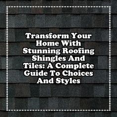 Discover how to elevate your home's curb appeal with our complete guide to roofing shingles and tiles. From classic designs to modern innovations, explore a variety of styles that suit every taste and budget. Learn about the benefits of different materials, installation tips, and maintenance advice to ensure your roof stands the test of time. Transform your home today with the perfect roofing solution that combines beauty and durability. Membrane Roof, Curb Appeal, Roof, Benefits