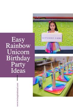 Rainbow Unicorn Party Unicorn Birthday Theme, Refreshing Juice, Rainbow Unicorn Birthday Party, Rainbows And Unicorns, Rainbow Unicorn Party, Fifth Birthday, Rainbow Unicorn Birthday, Magical Adventure, Box Company