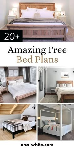 the bed plans are easy to make and look amazing