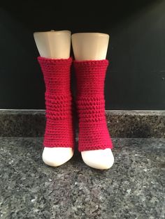 Keep your feet warm and your ankles limber with these yoga socks.  Ideal for yoga practitioners, belly dancers, and all who dance or exercise barefoot!  Protect your feet from those studio floors.   Socks are crocheted from Heat Wave yarn, which can increase temperature up to 12 degrees when exposed to even indirect sunlight. 100% acrylic. No seams to irritate your foot.  The pattern is smooth across the arch of your foot and your lower calf for comfort, and ridged across the ankle for better support and fit.  Ball of foot and heel are left open for contact with the floor or mat.   Yarn crochets up to make a somewhat thinner product, meaning these socks fit close to the foot and leave you plenty of contact with the floor for better traction. For best results, machine wash cool and dry low Sweater Dress Pattern, Baby Socks Pattern, Crochet Baby Socks, Crochet Sweater Dress, Crochet Socks Pattern, Diy Socks, Indirect Sunlight, Yoga Socks, Yoga Dance