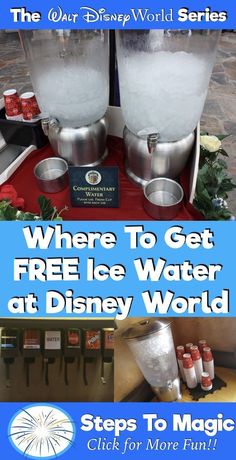 the ice water at disney world is ready to be served