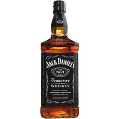 a bottle of jack daniels whiskey on a white background